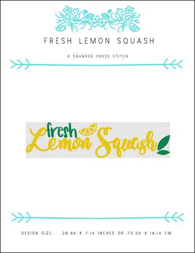 click here to view larger image of Fresh Lemon Squash (chart)