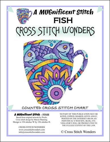 click here to view larger image of MUGnificent Stitch, A - Fish (chart)