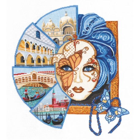 click here to view larger image of Venetian Mask (counted cross stitch kit)