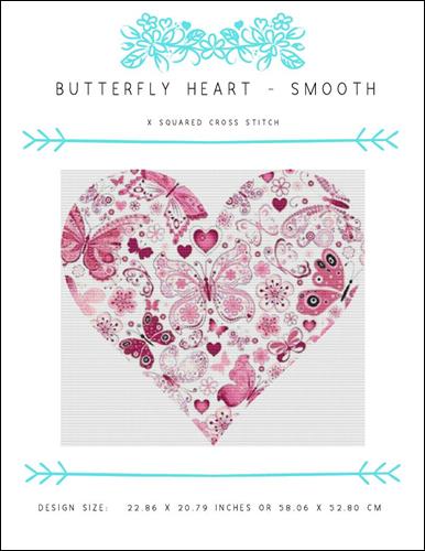 click here to view larger image of Butterfly Heart - Smooth (chart)