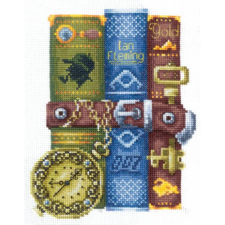 click here to view larger image of Books for Him (counted cross stitch kit)