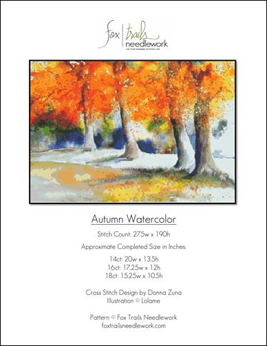 click here to view larger image of Autumn Watercolor (chart)