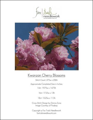 click here to view larger image of Kwanzan Cherry Blossoms (chart)