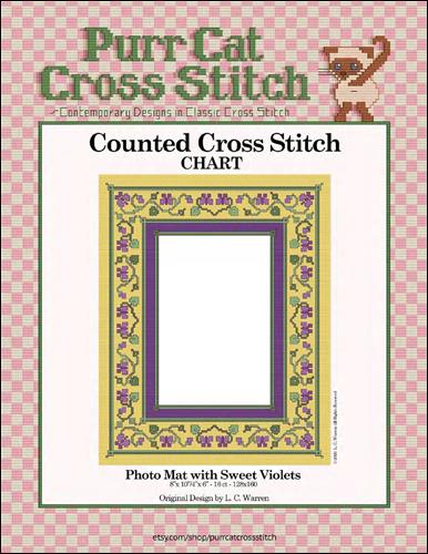 click here to view larger image of Photo Mat with Sweet Violets (chart)
