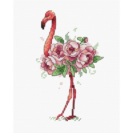 click here to view larger image of Flamingo (counted cross stitch kit)