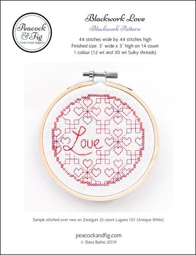 click here to view larger image of Blackwork Love (chart)