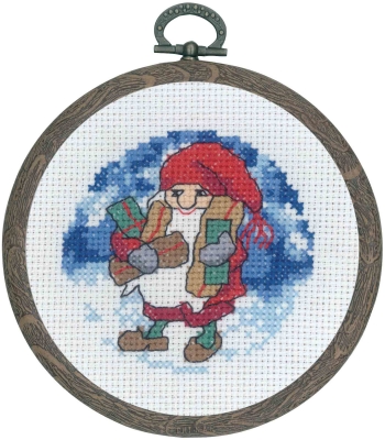 click here to view larger image of Santa Claus w/Presents (counted cross stitch kit)