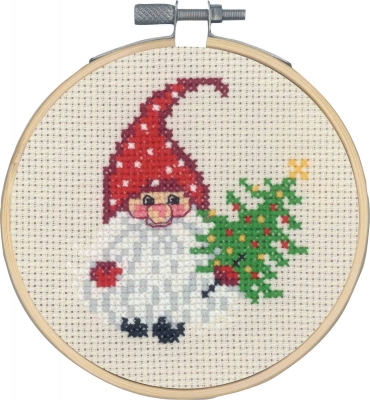click here to view larger image of Elf and Tree (counted cross stitch kit)