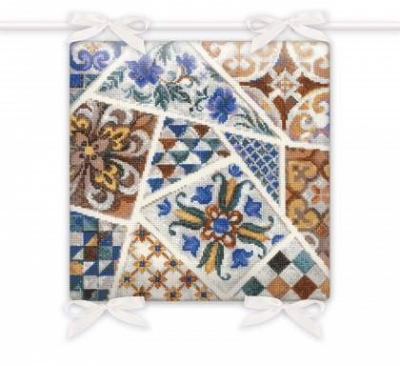 click here to view larger image of Mosaic Cushion (counted cross stitch kit)
