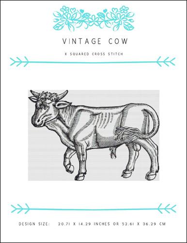 click here to view larger image of Vintage Cow (chart)