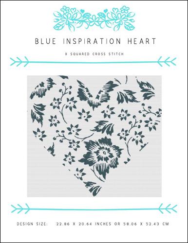 click here to view larger image of Blue Inspiration Heart (chart)