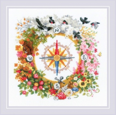 click here to view larger image of Compass (counted cross stitch kit)