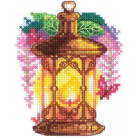 click here to view larger image of Lights - Wisteria (counted cross stitch kit)