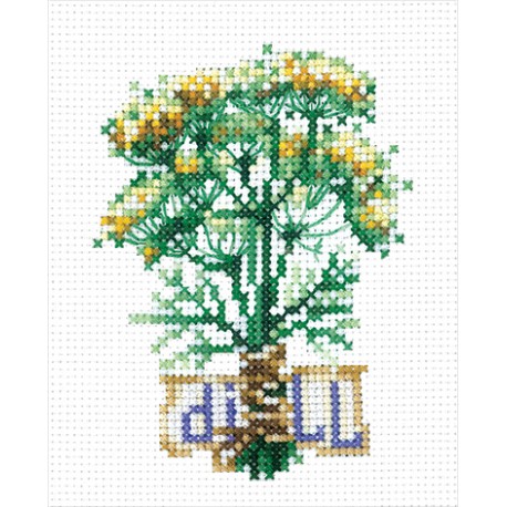 click here to view larger image of Spicy Herbs - Dill (counted cross stitch kit)