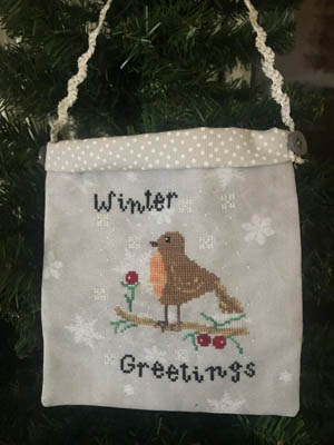 click here to view larger image of Winter Greetings - Christmas Bag (chart)