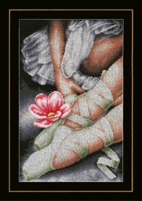 click here to view larger image of My Little Ballerina Shoes (counted cross stitch kit)