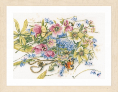 click here to view larger image of Meeting Around Helleborus (counted cross stitch kit)