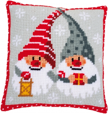 click here to view larger image of Christmas Gnomes (counted canvas kit)