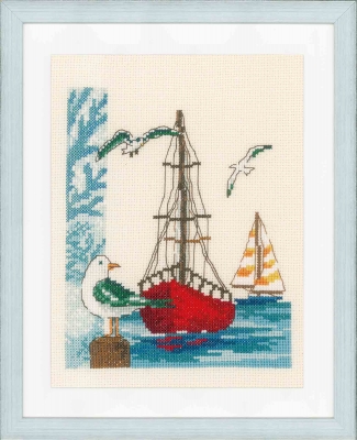 click here to view larger image of Sailboat (counted cross stitch kit)