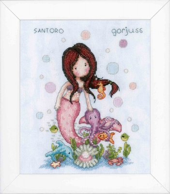 click here to view larger image of Gorjuss Nice to Sea You (counted cross stitch kit)