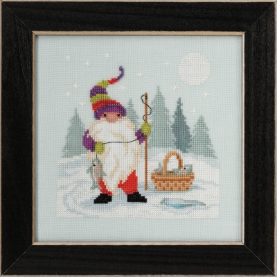 click here to view larger image of Fishing Gnome 2020 (counted cross stitch kit)