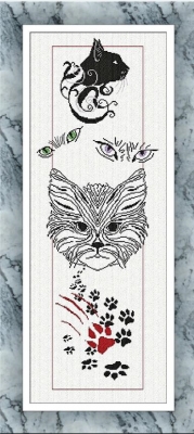click here to view larger image of Black Cat Banner (chart)