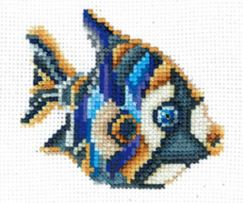 click here to view larger image of Figurines - Fish (counted cross stitch kit)