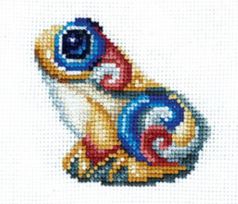 click here to view larger image of Figurines - Frog (counted cross stitch kit)