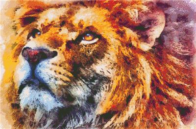 click here to view larger image of Lion Wild Portrait (chart)