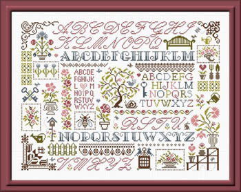 click here to view larger image of Sampler Aux Fleurs (chart)