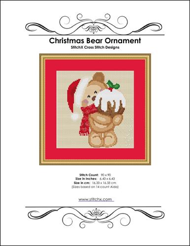 click here to view larger image of Christmas Bear Ornament (chart (special))