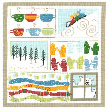 click here to view larger image of Winter Sampler (counted cross stitch kit)