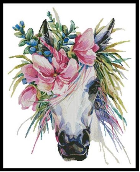 click here to view larger image of Floral Unicorn (Lena Faenkova) (chart)