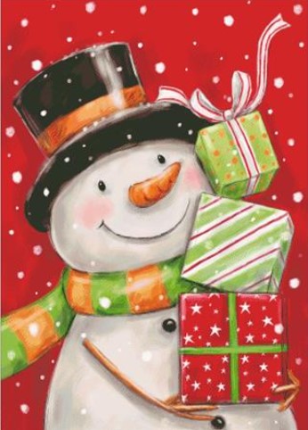 click here to view larger image of Snowman With Presents 2 (chart)