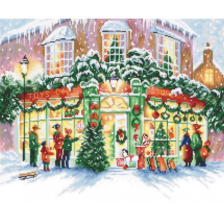 click here to view larger image of Christmas Shop (counted cross stitch kit)