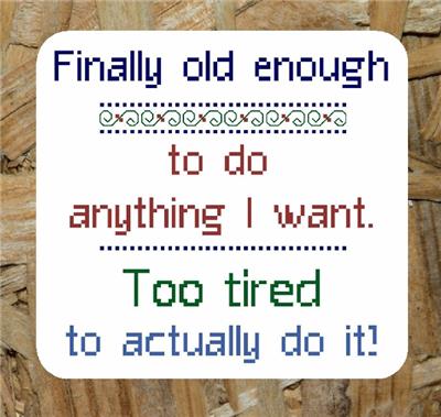 click here to view larger image of Too Tired (chart)