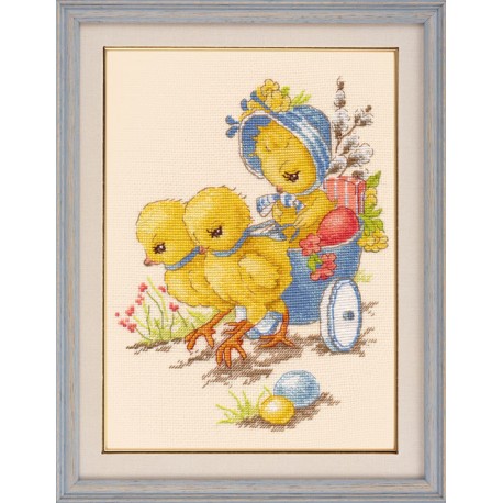 click here to view larger image of Celebrating Easter (counted cross stitch kit)