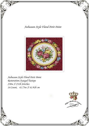click here to view larger image of Aubusson Style Floral Petit Point (chart)