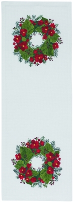 click here to view larger image of Begonie Berrie Wreath - Table Runner (counted cross stitch kit)
