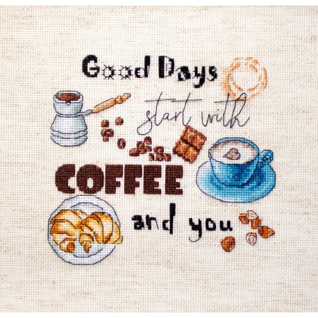 click here to view larger image of Coffee Time (counted cross stitch kit)