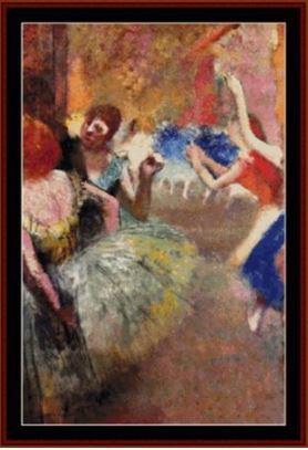 click here to view larger image of Ballet Scene - Degas (chart)
