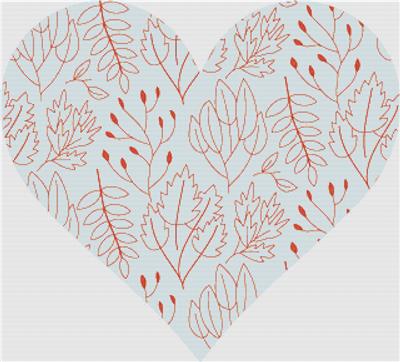 click here to view larger image of Plant Outline Heart (chart)