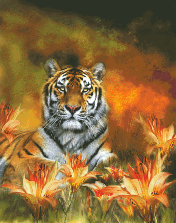 click here to view larger image of Wild Tigers - Carol Cavalaris (chart)