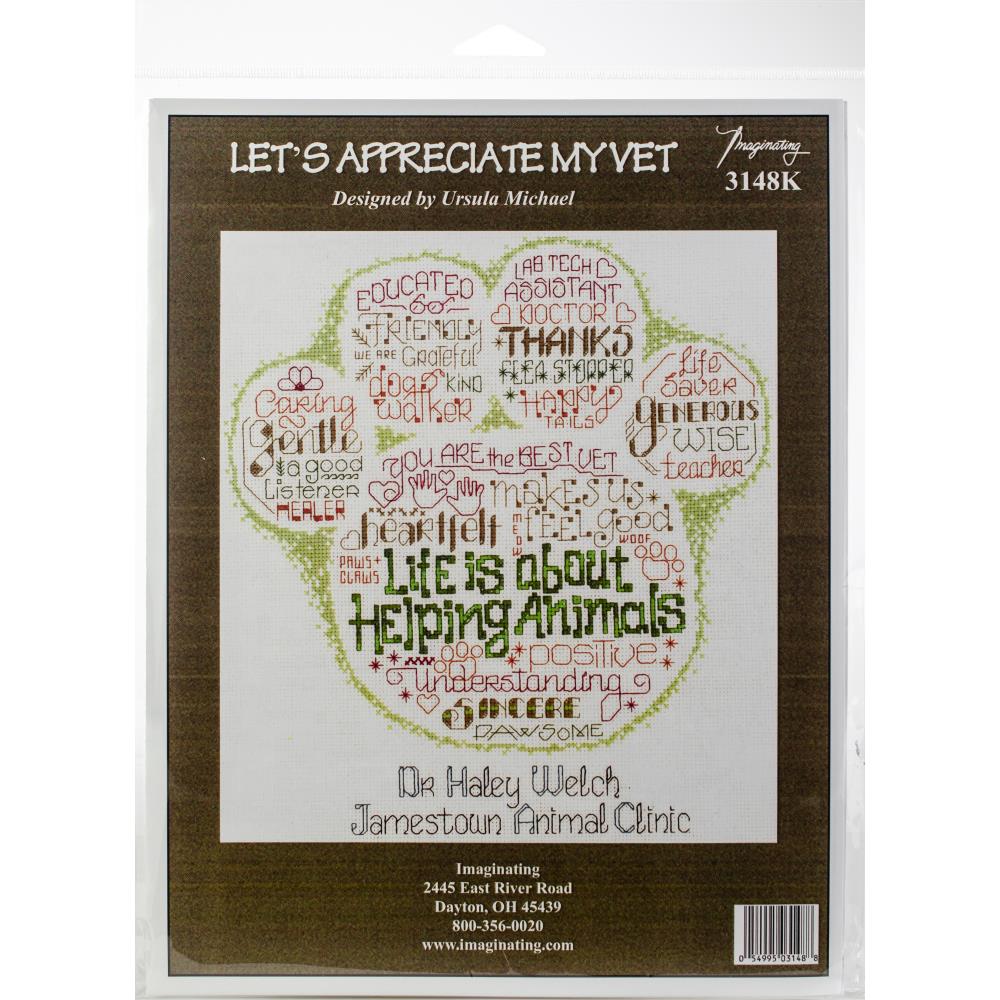 click here to view larger image of Let's Appreciate My Vet - Kit (counted cross stitch kit)