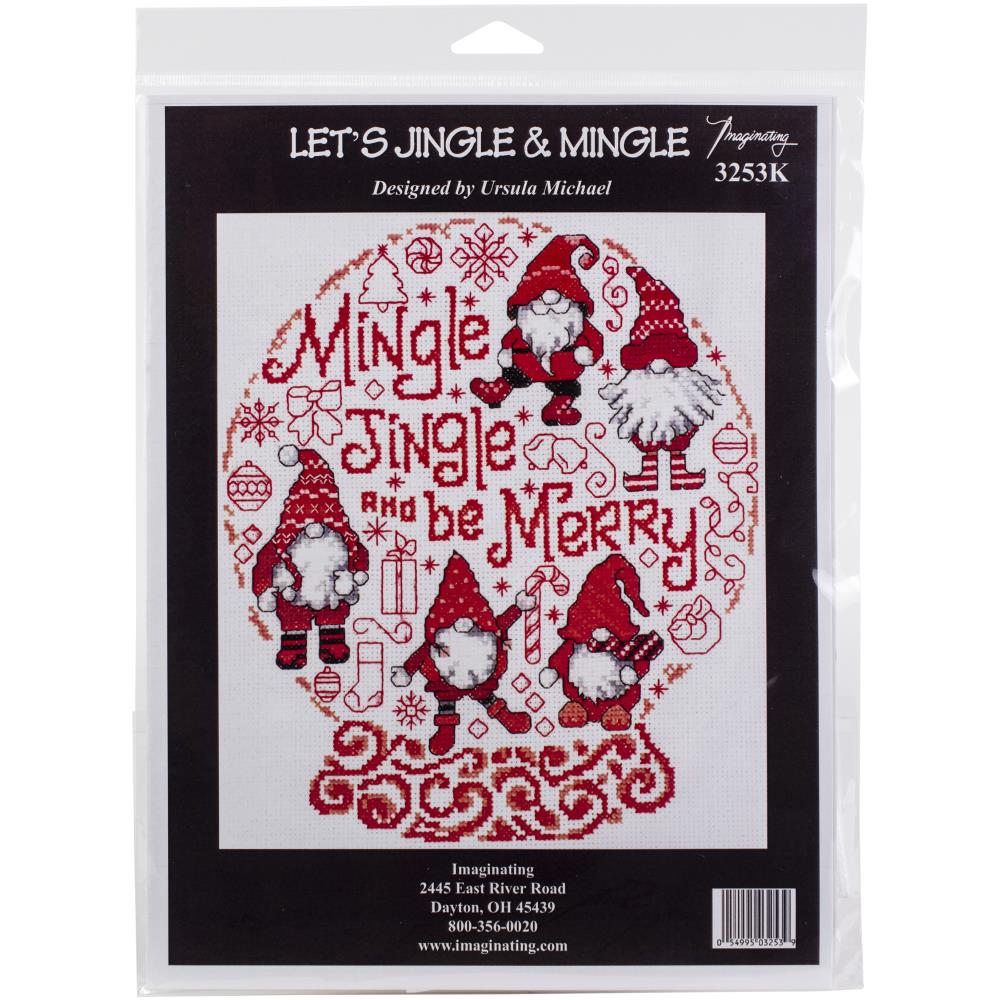 click here to view larger image of Let's Jingle and Mingle - Ursula Michael (counted cross stitch kit)