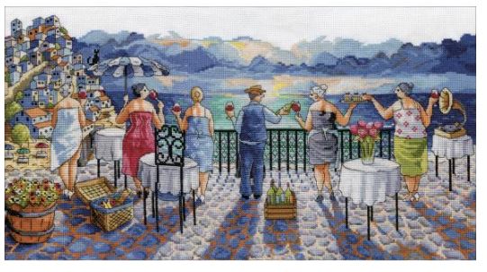 click here to view larger image of After the Shift (counted cross stitch kit)