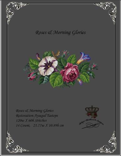 click here to view larger image of Roses and Morning Glories (chart)
