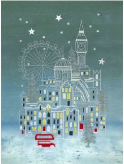 click here to view larger image of Snowy London - Cities (Hannah Dale) (counted cross stitch kit)