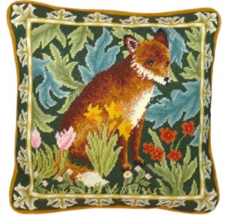 click here to view larger image of Woodland Fox Tapestry - William Morris (needlepoint kit)