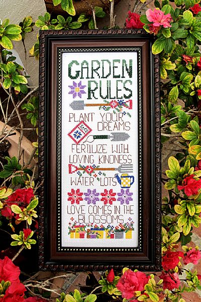 click here to view larger image of Garden Rules (chart)